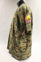 Load image into Gallery viewer, USN Green Marpat Vietnam Veteran Scrub With Golden Shellback Patch -Used
