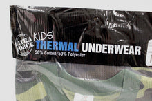 Load image into Gallery viewer, Kids Ultra Force Thermal Woodland Camo Top, Medium, NEW!