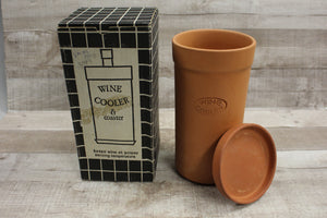 Bloomingdale's Ceramic Wine Cooler And Coaster Made In Italy -Used