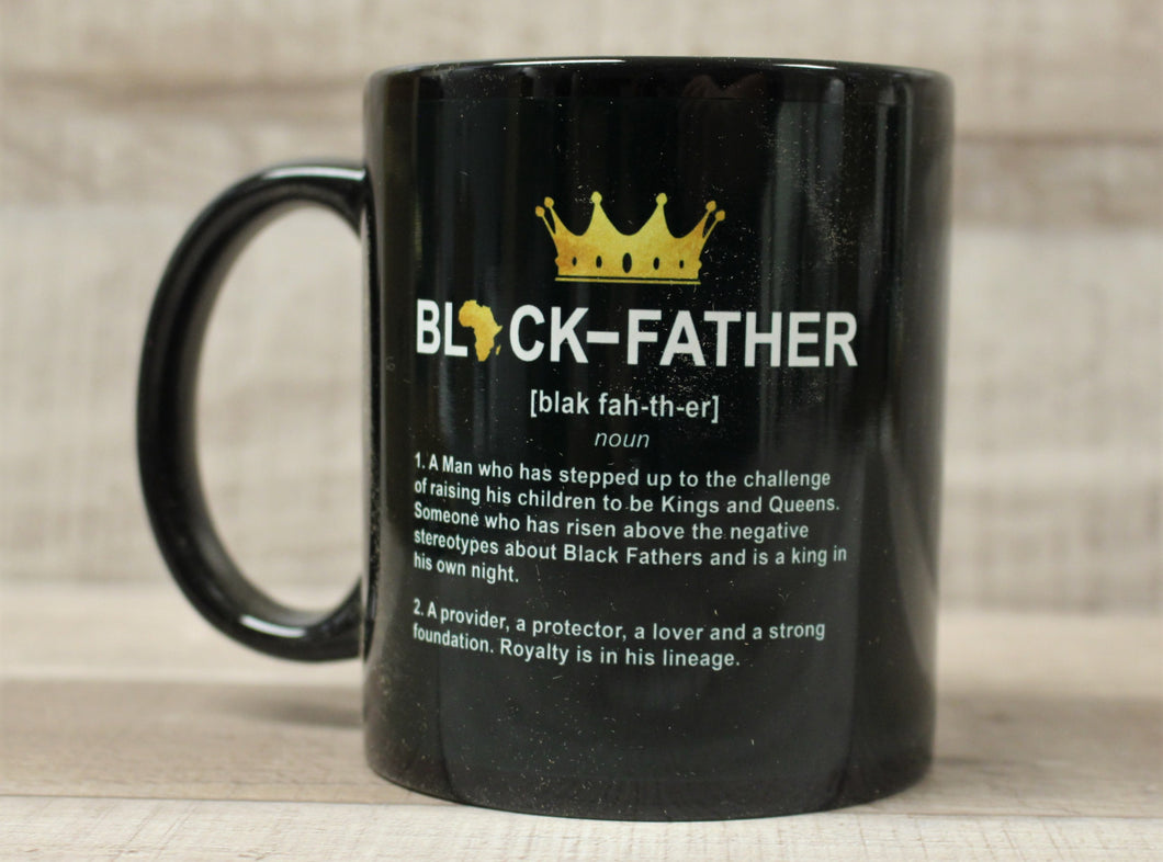 Black Father Noun Coffee Mug - Best Gift Fathers Day Birthday Anniversary