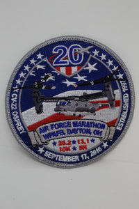Air Force WPAFB 20th Annual Marathon Patch, Sept 17, 2016