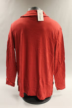 Load image into Gallery viewer, Meaneor Women&#39;s Three Color Long Sleeve Neck Button Tunic Size XXL -Red -New