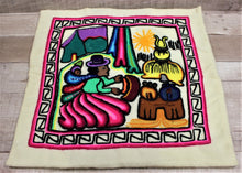 Load image into Gallery viewer, South American Themed Decorative Folk Art Inspired Needle Work Case Cover
