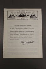Load image into Gallery viewer, US Army Armor Center Daily Bulletin Official Notices, Year: 1970
