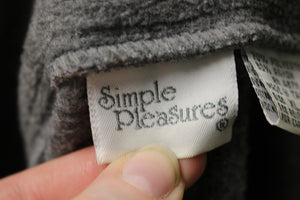 Simple Pleasures MTA Pro 3/4 Zip Pullover, Size: XL, Gray