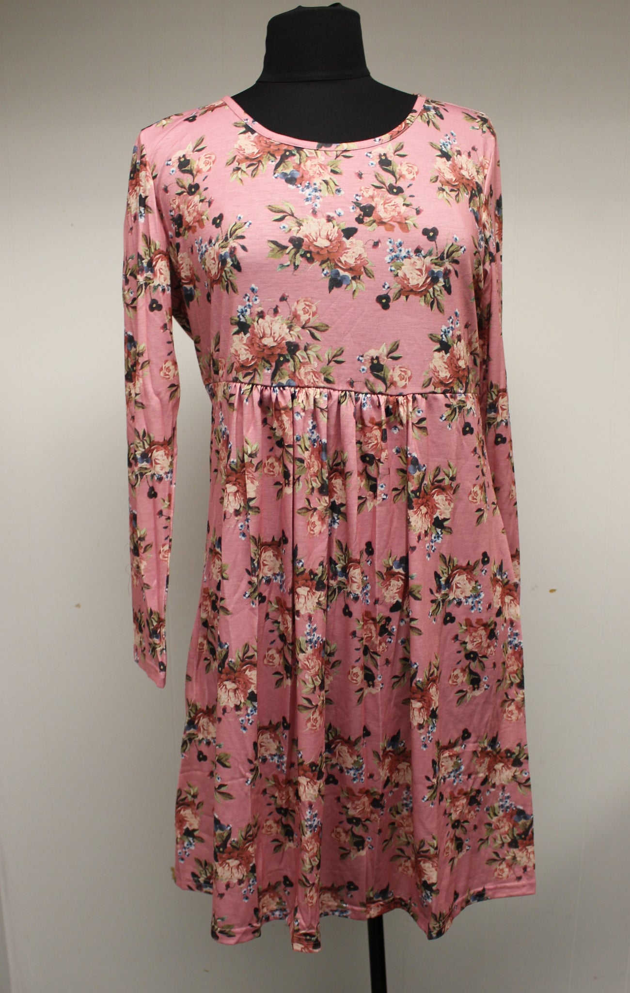 Meaneor Women's Long Sleeve A Line Tunic Dress - Floral Print - Choose Military Steals and Surplus Meaneor Women's Long Sleeve A Line Tunic Dress - Floral Print - Choose Military Steals and Surplus