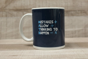 Mistakes Allow Thinking To Happen Coffee Cup Mug - Math Teacher School - New
