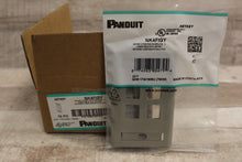 Load image into Gallery viewer, Panduit Netkey 4 Position Vertical Faceplate - NK4FIGY - 10 Pack - Gray - New