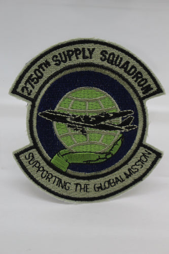 2750th Supply Squadron Patch - Supporting the Global Mission - Sew On - Used