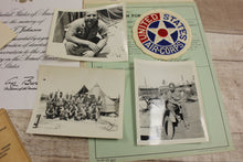 Load image into Gallery viewer, WWII Military Collectible Lot With Documents Photographs Medal -Used