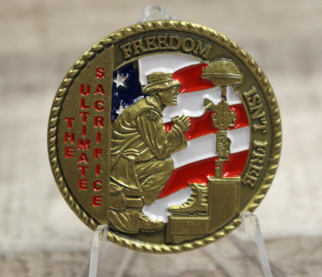 Freedom Isn't Free Challenge Coin - Ultimate Sacrifice - Red Dawn - We Got Him