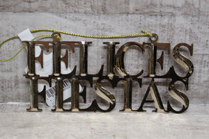 Wondershop By Target Felices Fiestas Ornament For Tree -New