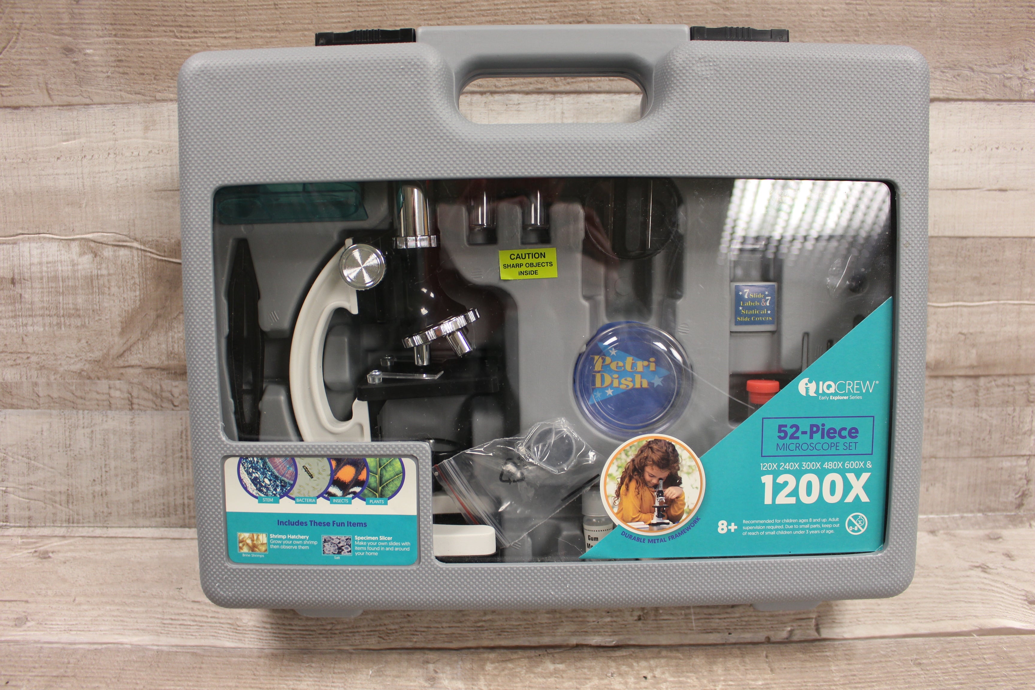 IQ Crew 52-Piece Microscope Set For Children - New – Military