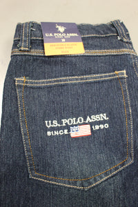 Children's Classic US Polo Assn Five Pocket Flag Jean - Straight Fit - Size: 18 - New