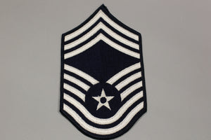 AF Air Force Embroidered Chevron Chief Master Sergeant E-9, Medium, 3.75"