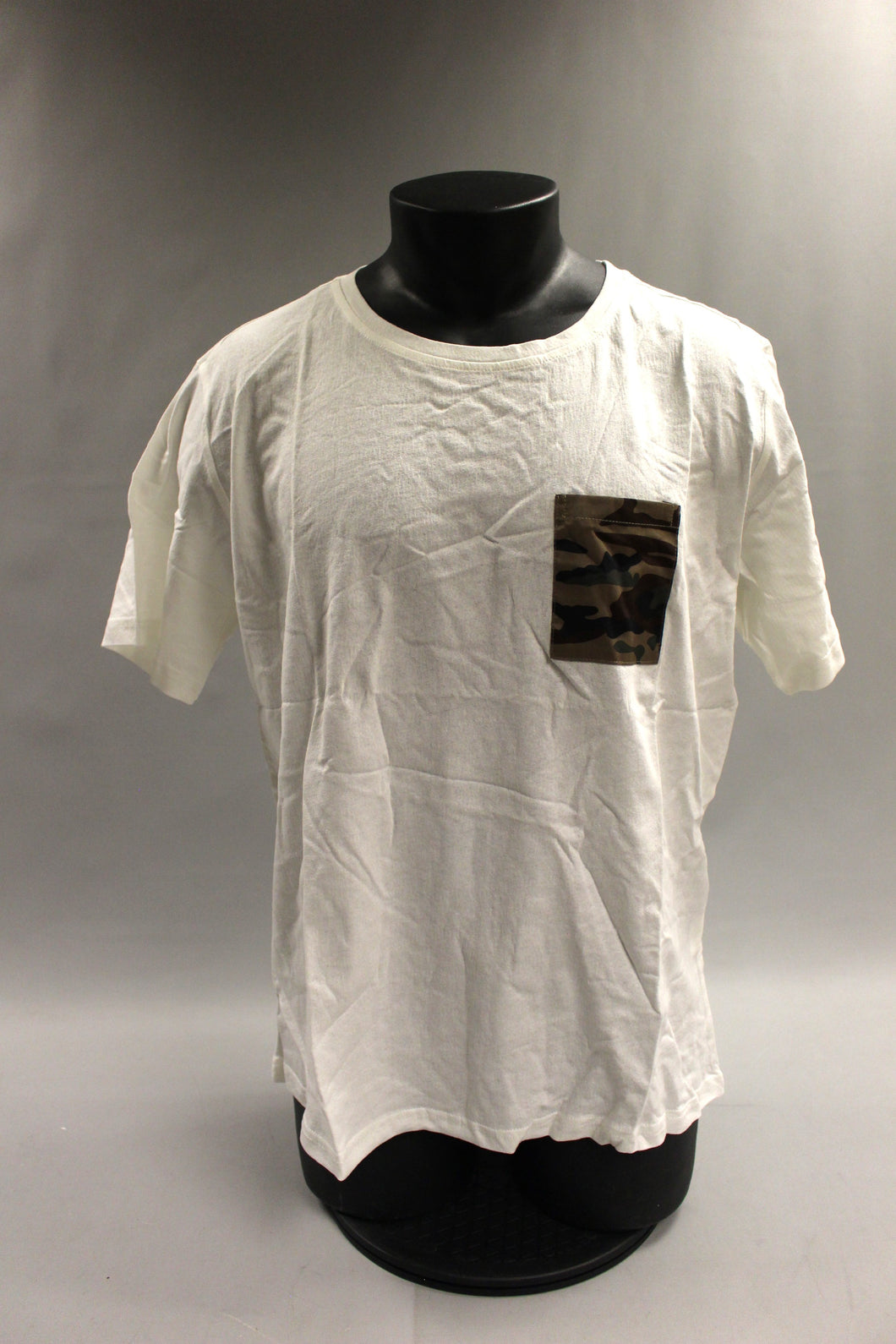 Hemiks Men's Cream Camouflage Pocket T-Shirt - Large - Short Sleeve - New