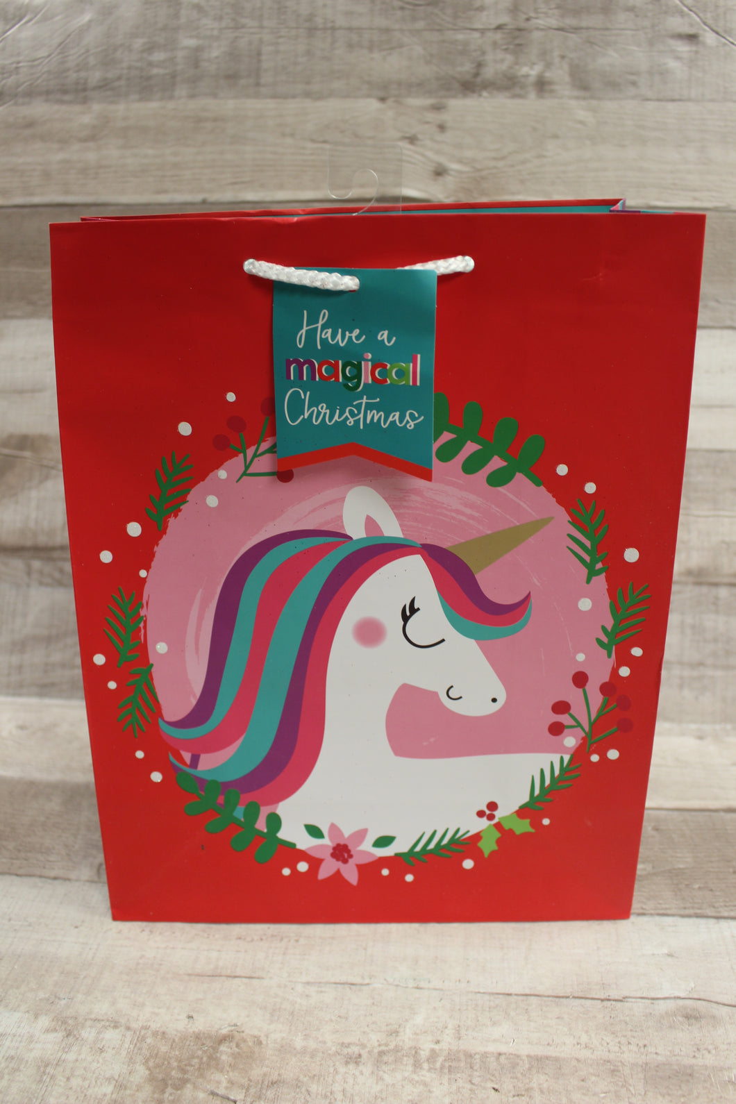 Have A Magical Christmas Unicorn Gift Bag -New