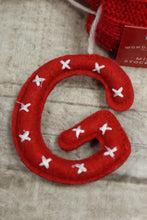 Load image into Gallery viewer, Wondershop By Target Pompom Mini Holiday Stocking With Initial Charm -New