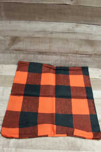 Fall Decorative Pillow Case Set Of 4 -Orange/Black -New