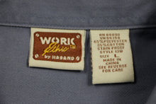 Load image into Gallery viewer, Work Ethic By Haband Men&#39;s Button Up Work Shirt Size L -Blue -Used