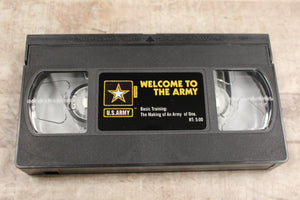 U.S. Army Welcome To The Army Basic Training VHS Video Tape - Used