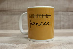 Girlfriend Turned Fiancé Romantic Coffee Mug Cup -New