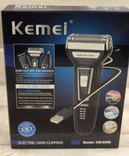 Load image into Gallery viewer, Kemei Multifunction 3 in one Rechargeable Shaver Hair Clipper Nose Trimmer - New