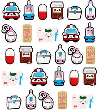 Load image into Gallery viewer, 27 PC Medical Syringe Stethoscope Cute PVC Clog Charms for Shoes &amp; Bracelets