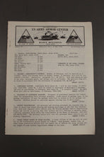 Load image into Gallery viewer, US Army Armor Center Daily Bulletin Official Notices, Year: 1970