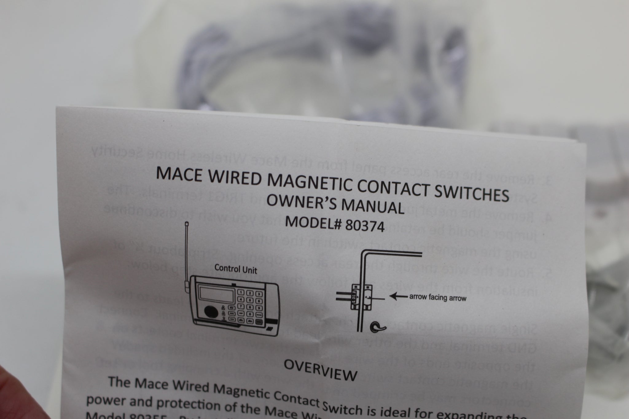 Mace Protection Control Module Mace Security Wired Magnetic Contact Sensor Kit, Model 80374, NEW ...