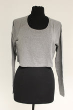 Load image into Gallery viewer, Mae Ladies Crop Top, Size: Small, Grey, New!