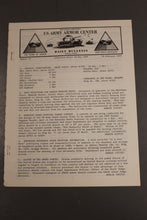 Load image into Gallery viewer, US Army Armor Center Daily Bulletin Official Notices, Year: 1969