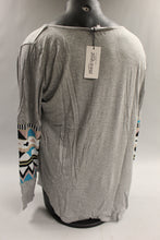 Load image into Gallery viewer, Meaneor Women&#39;s Long Sleeve Graphic Print T Shirt Size XXL -Grey -New
