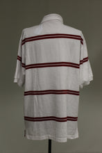 Load image into Gallery viewer, Proline Men&#39;s Sportswear Polo T-Shirt, Large, White with Maroon, NEW!