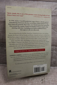 War Letters: Extraordinary Correspondence from American Wars Andrew Carrol -Used
