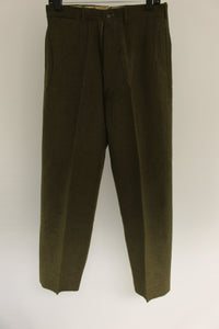 Men's 18 Oz. Olive Drab Wool Trousers, Size: W31xL33