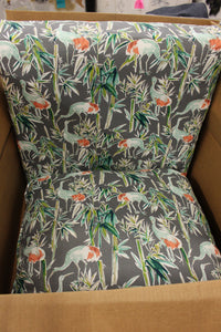Hampton Bay 2-Piece Gray Crane Deep Seating Outdoor Lounge Chair Cushion 24"x22"