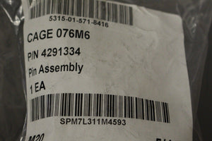 Pin Assembly, NSN 5315-01-571-8416, P/N 4291334, NEW!