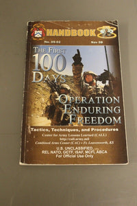 The First 100 Days Operation Enduring Freedom Tactics, Techniques, and Procedure