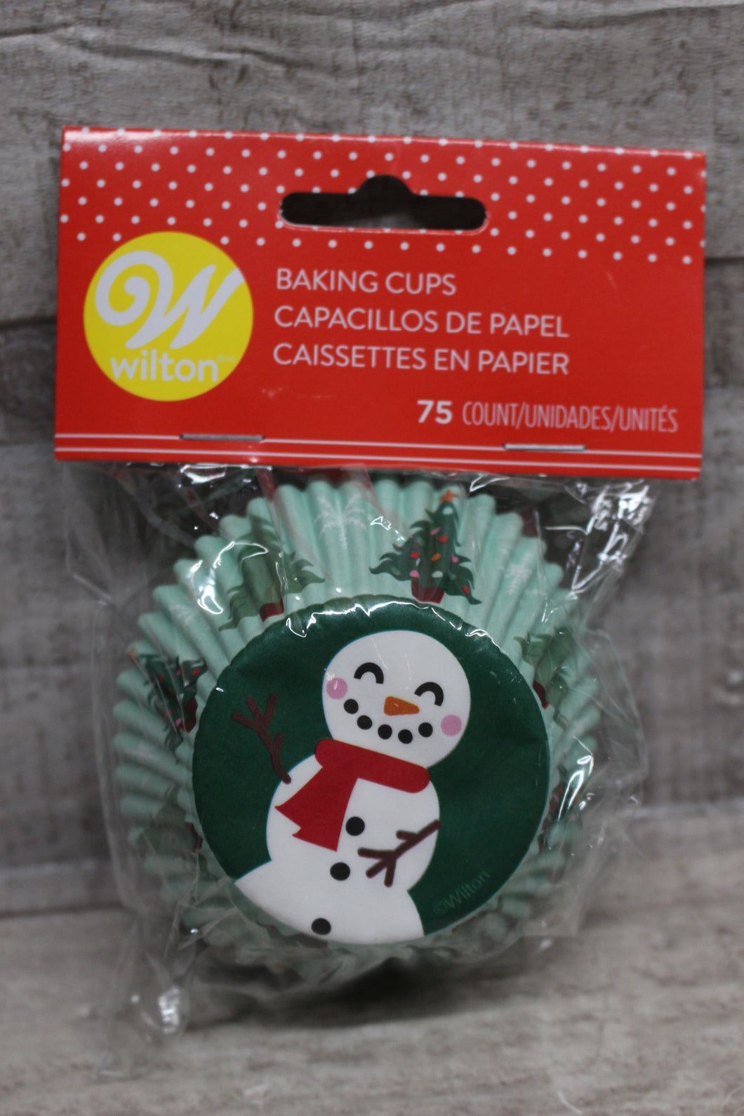 Wilton 75-Pack Of Baking Cups Holiday Themed V3 -New