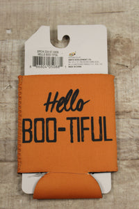 Halloween Hello Boo-Tiful Beverage Soft Holder Koozie - New