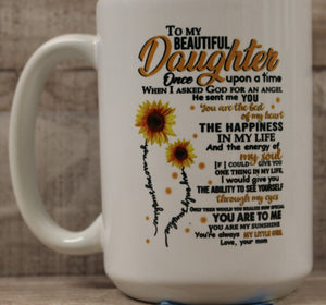 To My Daughter / Granddaughter Coffee Cup Mug - Choose Design - New
