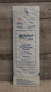 Set of 10 Select Self Seal Sterilization Pouch - 3-1/2" x 9" - New