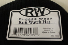 Load image into Gallery viewer, Rugged Wear Knit Beanie Cap - Black - 100% Acrylic - New