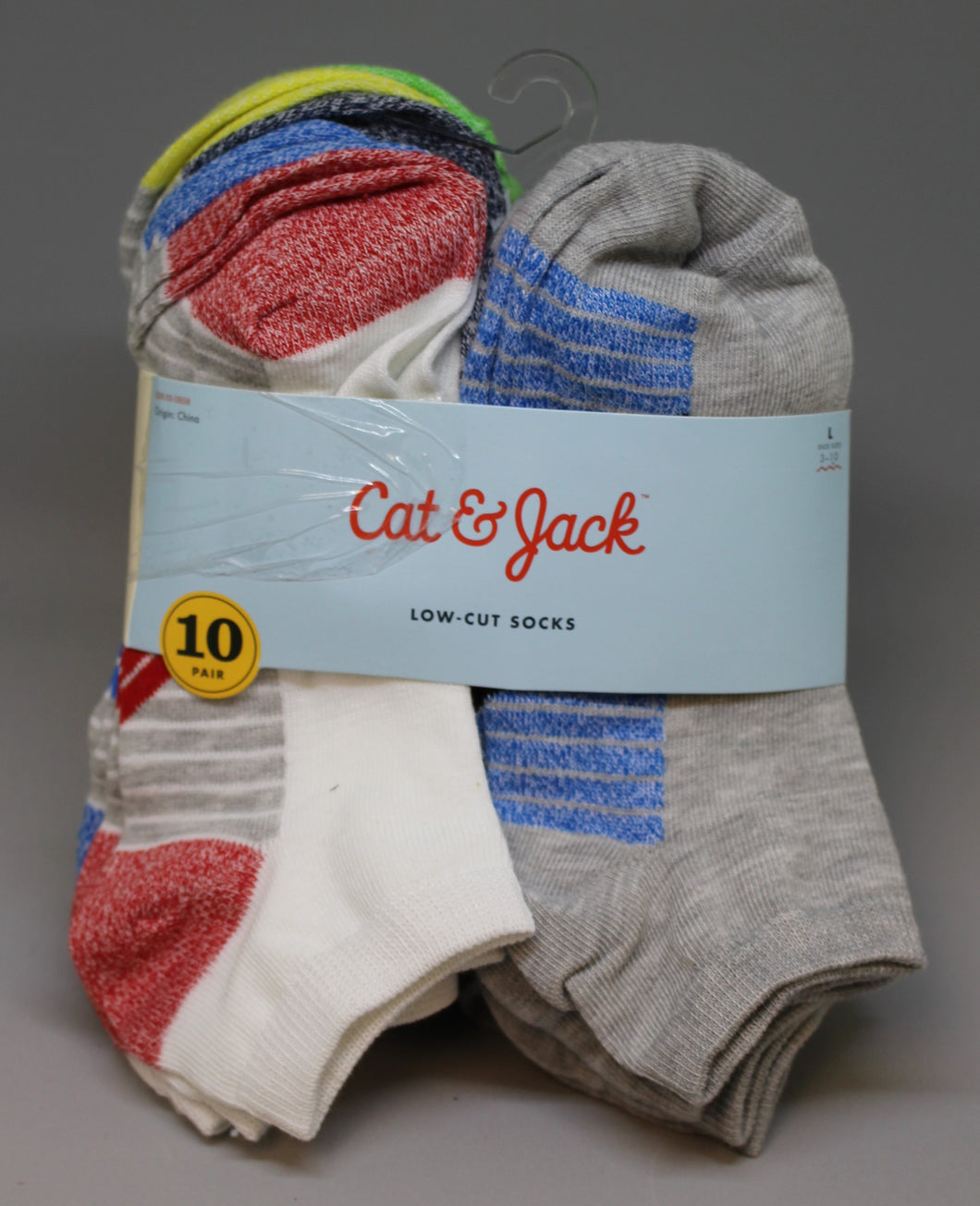 Cat & Jack Low-Cut Socks 10 Pairs (L)