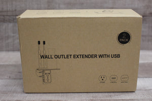 Intertek Wall Outlet Extender With USB, New!