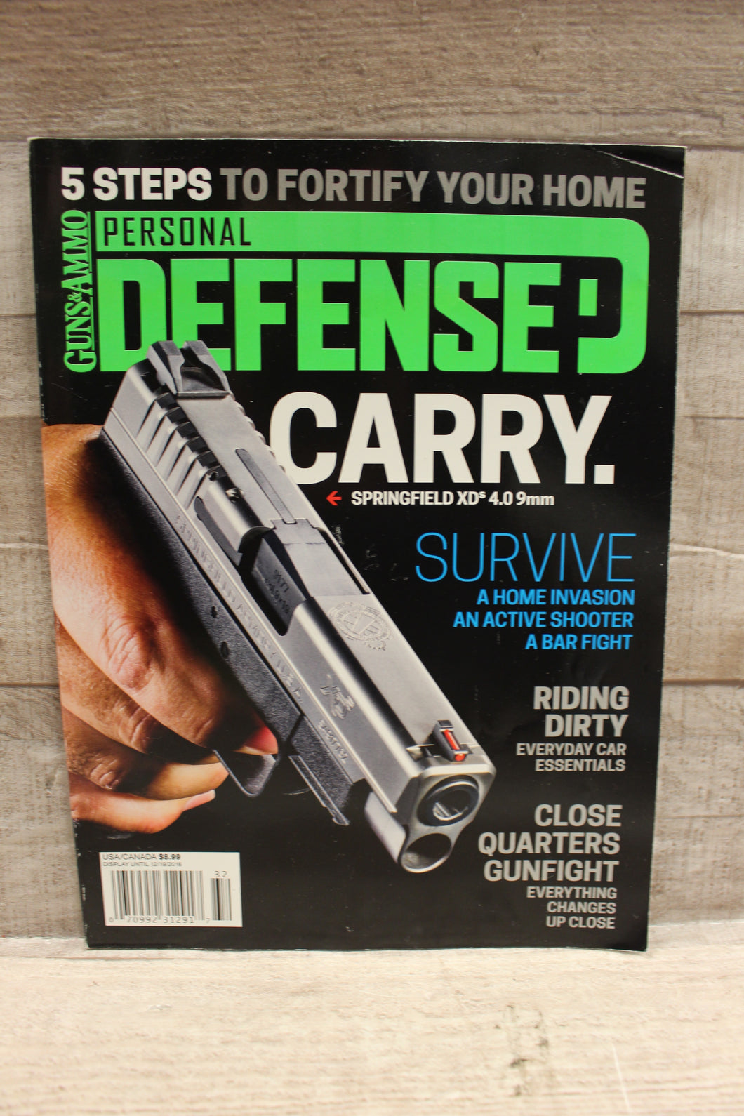 Guns and Ammo Personal Defense Carry Magazine -December 2016 -Used