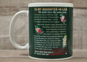To My Daughter-In-Law We Both Love The Same Man Coffee Cup Mug - New