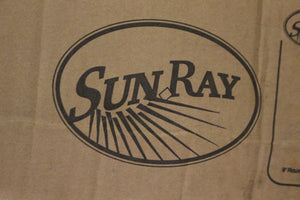 Sun Ray 9' Round Next Gen Solar Lighted Umbrella - Grey - New