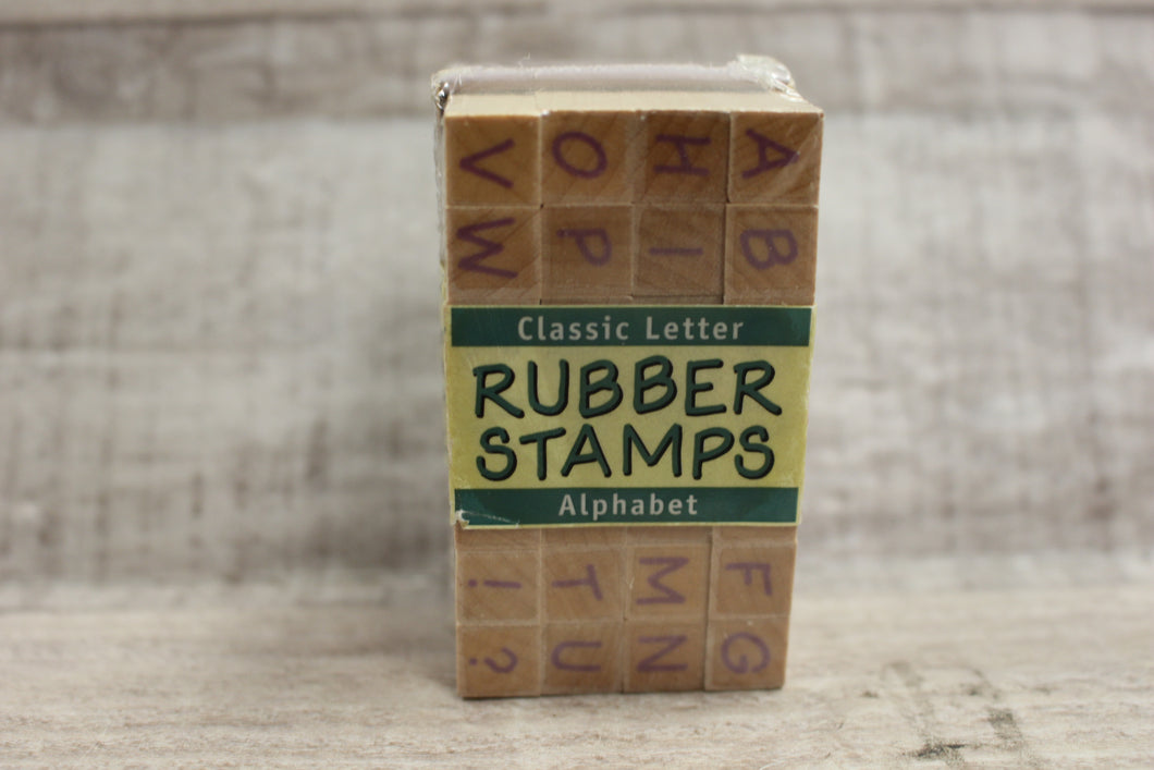 Tiny Classic Letter Alphabet 28 Letters Stamp -New